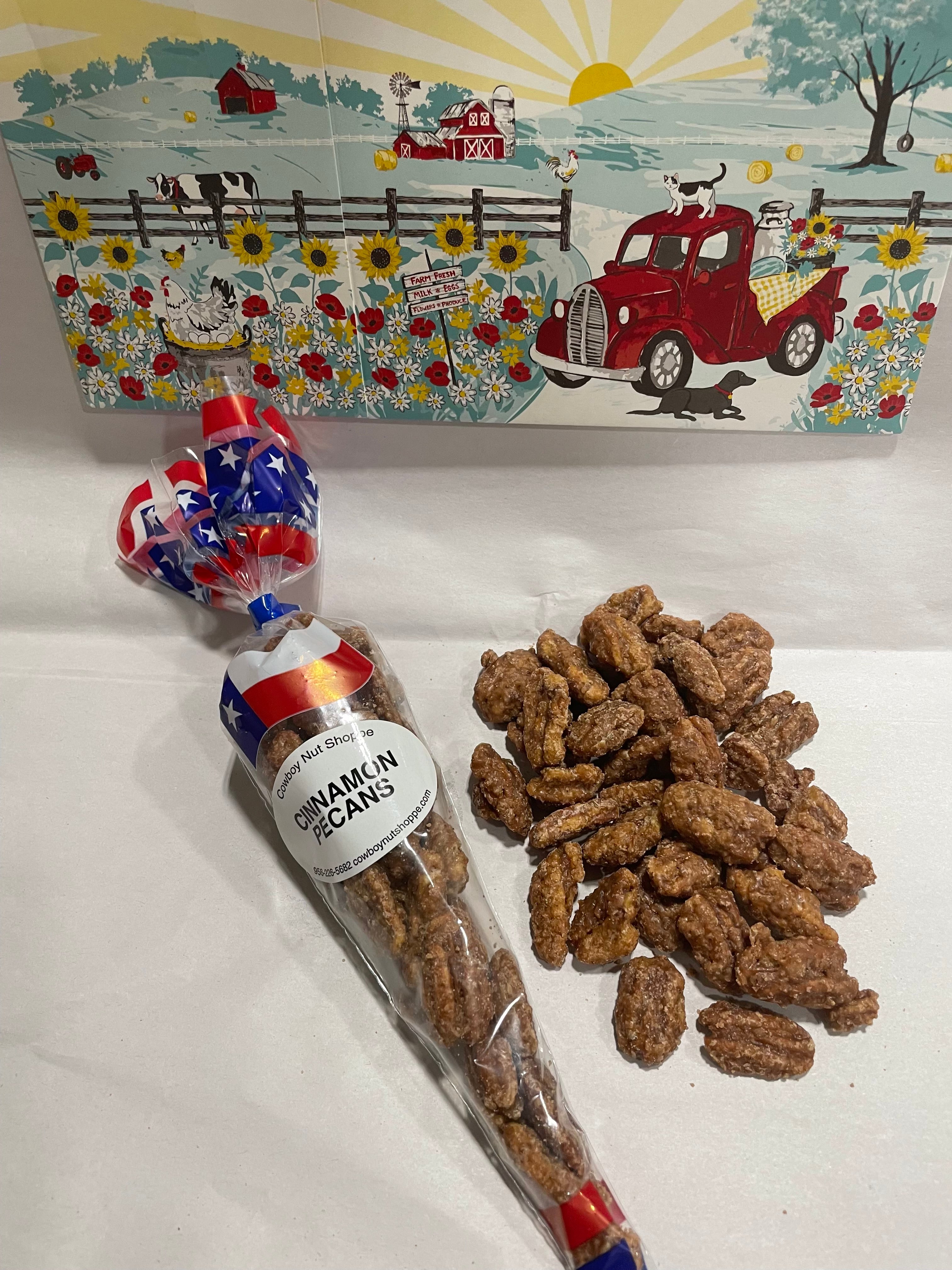 Cinnamon Pecans- Half pound bag